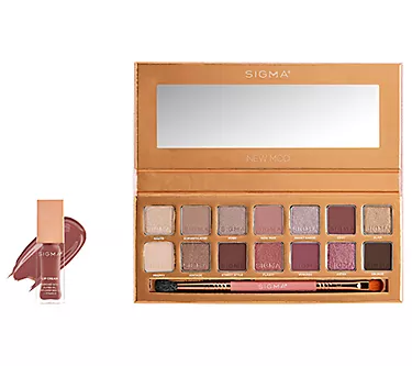 Sigma Beauty New Mod Eye Shadow Palette with New Mod Lip Cream
