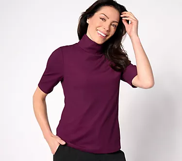 BEAUTIFUL by Lawrence Zarian Short-Sleeve Rib-Knit Turtleneck Top 1 144124-beautiful-by-lawrence-zarian-short-sleeve-rib-knit-turtleneck-top-1.webp