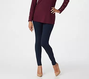 Susan Graver Petite Weekend Premium Stretch Leggings
