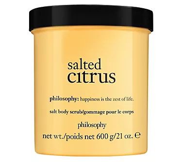 philosophy salted citrus salt body scrub 21 oz