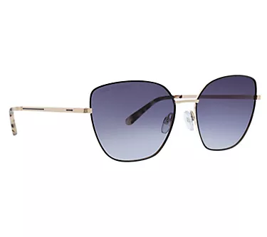 Life is Good Crescent Geometric Metal PolarizedSunglasses
