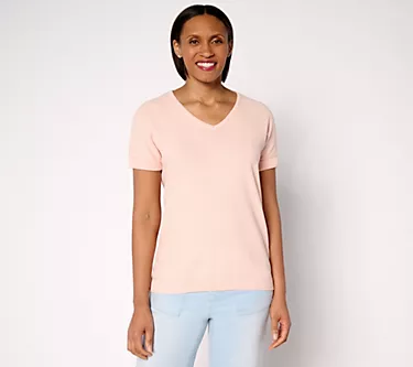 Belle by Kim Gravel Harbor Island Short Sleeve Cuffed Sweater