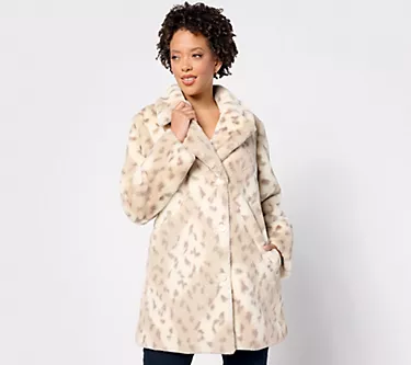 Dennis Basso 30th Anniversary Faux Fur Coat