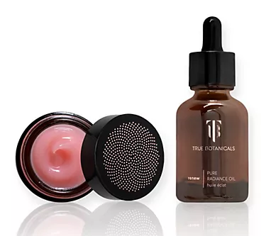 True Botanicals Skinimalism Soft Glowy Oil & Lip Balm Set