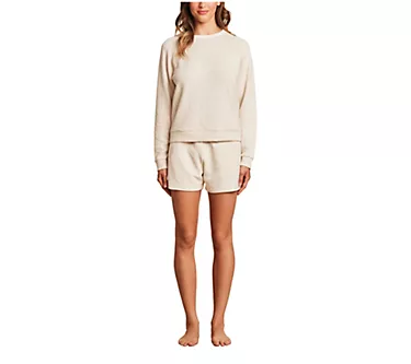 Barefoot Dreams Malibu Collection Slub Double Knit Pullover