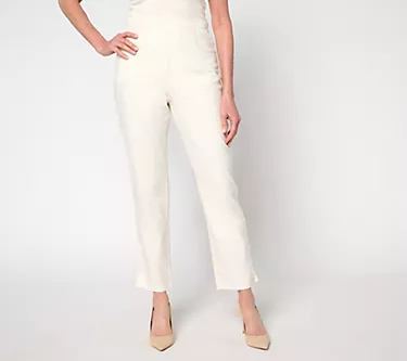 BEAUTIFUL by Lawrence Zarian Petite Stretch Hollywood Waist Ankle Pant