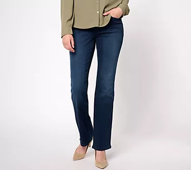 Belle by Kim Gravel Regular TripleLuxe Denim Baby Boot-Cut Jean