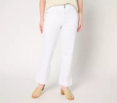 Susan Graver Petite Ankle Length Trouser Jean