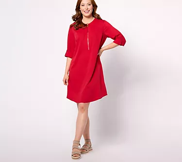 Belle by Kim Gravel Pet Signature Zip Up Utility Dress