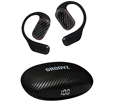 Groovz Open Ear True Wireless Headphones with Charging Case