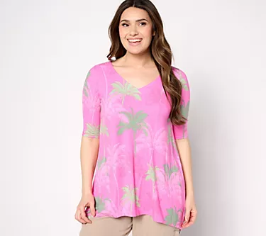 Belle Beach by Kim Gravel Rayon Spandex Haute Tropics Elbow Slv Tunic 1 159883-belle-beach-by-kim-gravel-rayon-spandex-haute-tropics-elbow-slv-tunic-1.webp
