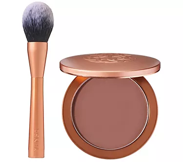 YENSA Beauty Serum Silk Powder Foundation with Brush