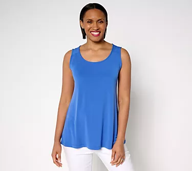 Susan Graver Regular Modern Essentials Liquid Knit A-Line Tank