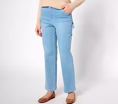 Belle by Kim Gravel Tall TripleLuxe Denim Carpenter Jean