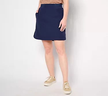 Isaac Mizrahi Live! Regular Clubhouse Stretch Tech Skort