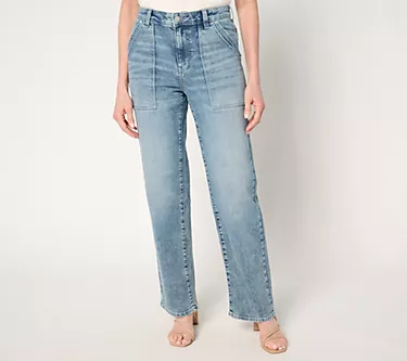 Me by Jennie Garth Petite Indigo Utility Straight Leg Jeans 1 162533-me-by-jennie-garth-petite-indigo-utility-straight-leg-jeans-1.webp