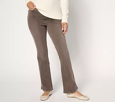 Isaac Mizrahi Live! Regular True Denim Color Flare Jeans