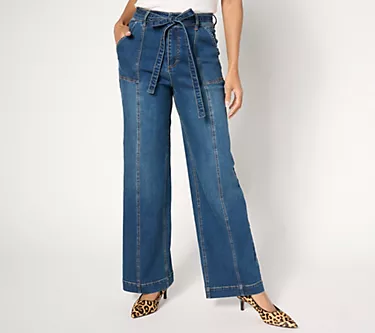 Isaac Mizrahi Live! Tall True Denim Indigo Trouser Jeans