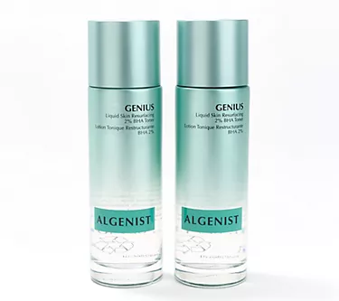 Algenist GENIUS Liquid Skin Resurfacing BHA Toner 3.4oz Duo