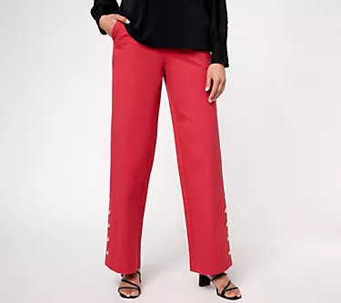 Isaac Mizrahi Live! Tall 24/7 Stretch Wide Leg Pants w/ Buttons 1 174122-isaac-mizrahi-live-tall-24-7-stretch-wide-leg-pants-w-buttons-1.webp