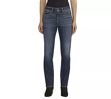 Silver Jeans Co. Avery Hi-Rise Curvy Fit Straight Jeans
