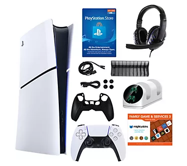 PS5 Slim Digital 1TB Console with PSN GiftCard Bundle