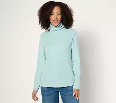 Isaac Mizrahi Live! Apres Shimmer Knit Turtleneck