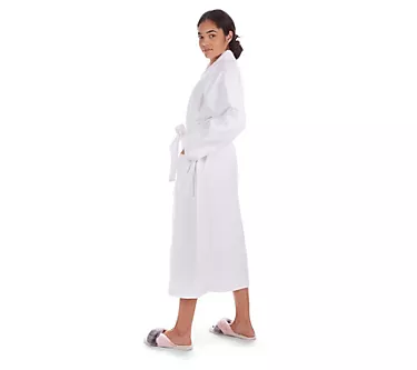 Memoi 100% Cotton Woven Waffle Kimono Robe