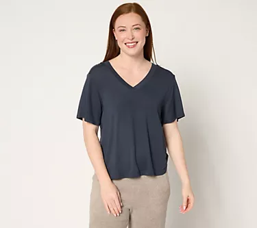Barefoot Dreams Modal Drapey Double V-Neck Tee 1 183358-barefoot-dreams-modal-drapey-double-v-neck-tee-1.webp