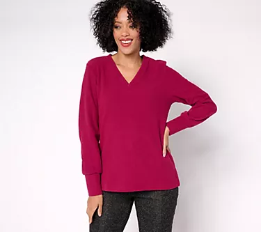 184967-cuddl-duds-ribbed-fleece-v-neck-pullover-1.webp