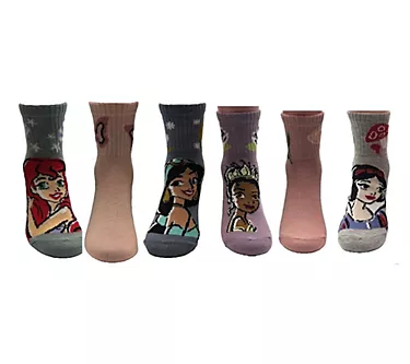 Disney Princess Girls' Set of 5 Ribbed Mid-CrewSocks 1 188716-disney-princess-girls-set-of-5-ribbed-mid-crewsocks-1.webp