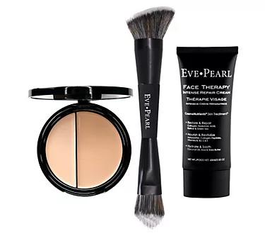 EVE PEARL Face Therapy Cream, Dual Foundation &Brush