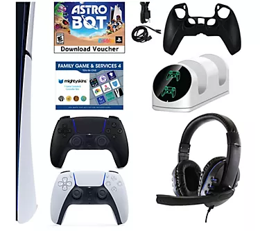 PS5 Digital Astrobot Console w/ Acc Kit, Vou &Extra DualSense