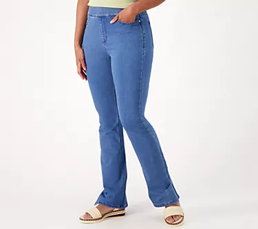 Isaac Mizrahi Live! Divine Denim Regular Pull on Bootcut Jean