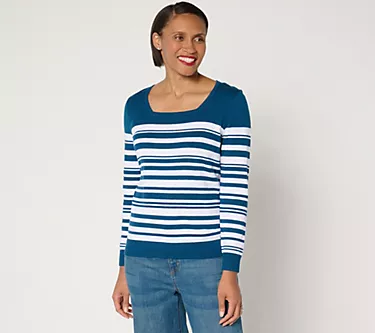 BEAUTIFUL by Lawrence Zarian Square Neck Striped Sweater 1 193967-beautiful-by-lawrence-zarian-square-neck-striped-sweater-1.webp