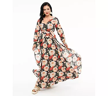 Unique Vintage 1970s White & Red Floral FarrahMaxi Dress 1 194408-unique-vintage-1970s-white-red-floral-farrahmaxi-dress-1.webp