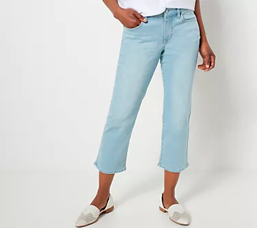 NYDJ Marilyn Straight Crop Jeans in Cool Embrace - Hollander