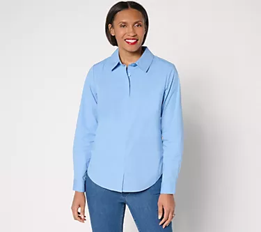 Joan Rivers No Gap Tailored Pull-Over Girlfriend Shirt