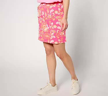 Belle by Kim Gravel Perfect Pique Paisley Punch Skort