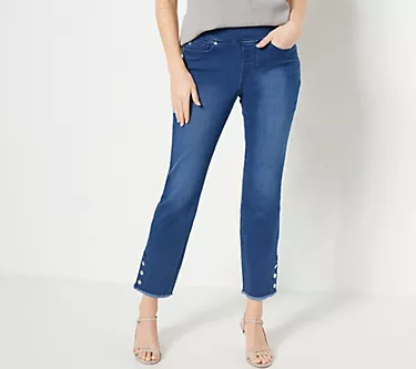 Belle by Kim Gravel Petite TripleLuxe Denim Jeans