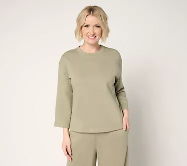 Martha Stewart Signature 3/4 Sleeve Tee