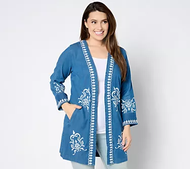 207754-susan-graver-petite-open-front-chambray-jacket-with-lace-applique-1.webp