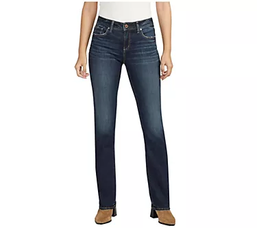 Silver Jeans Co. Elyse Mid-Rise Comfort Slim Boot Jeans