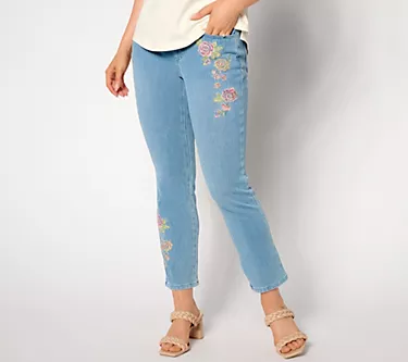 209306-belle-by-kim-gravel-pet-flexibelle-floral-straight-leg-ankle-jeans-1.webp