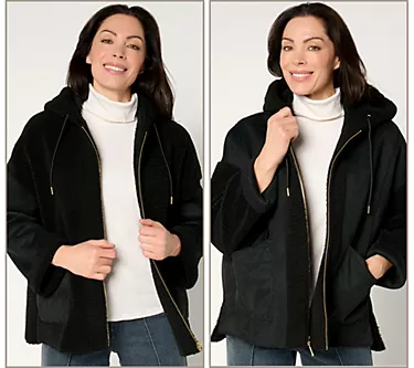 Weatherproof Reversible Faux Shearling Coat