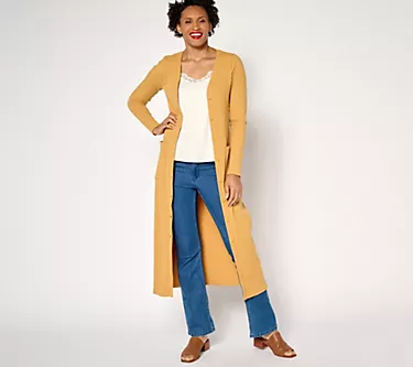 Me by Jennie Garth Petite Myrtel Maxi Cardigan