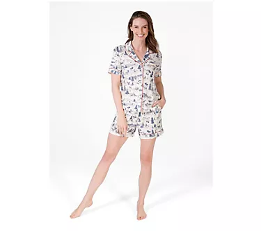 LATTELOVE Notch Collar Button Front Top & Shorts Pajama Set 1 212309-lattelove-notch-collar-button-front-top-shorts-pajama-set-1.webp