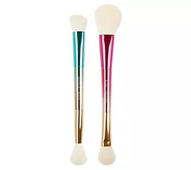 MOTD Cosmetics Party of Two Dual Ended Face Brush Set