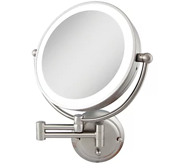 Zadro Glamour Wall-Mount 1X/5X Mirror, Hard Wir e Ready