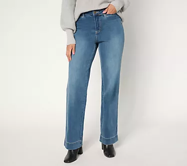Belle by Kim Gravel Tall TripleLuxe Denim Mini Pkt Trouser Jean